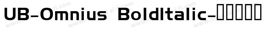 UB-Omnius BoldItalic字体转换